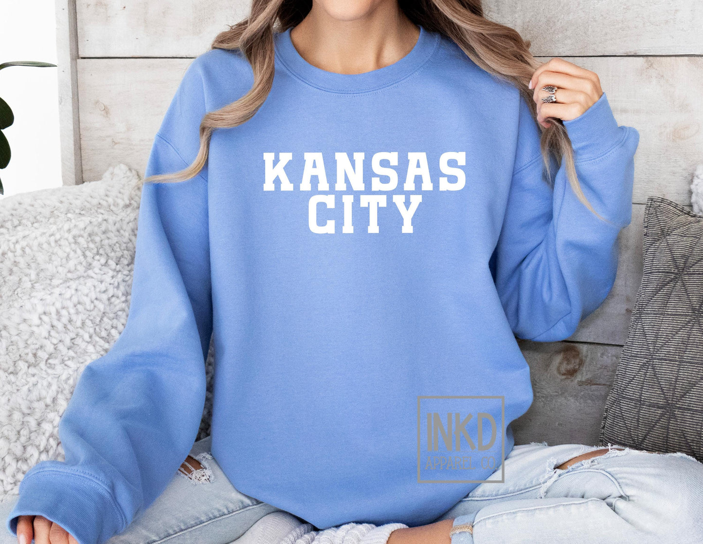 Kansas City Sweatshirt | Comfy Long Sleeve | KC Baseball KC Football/Baseball