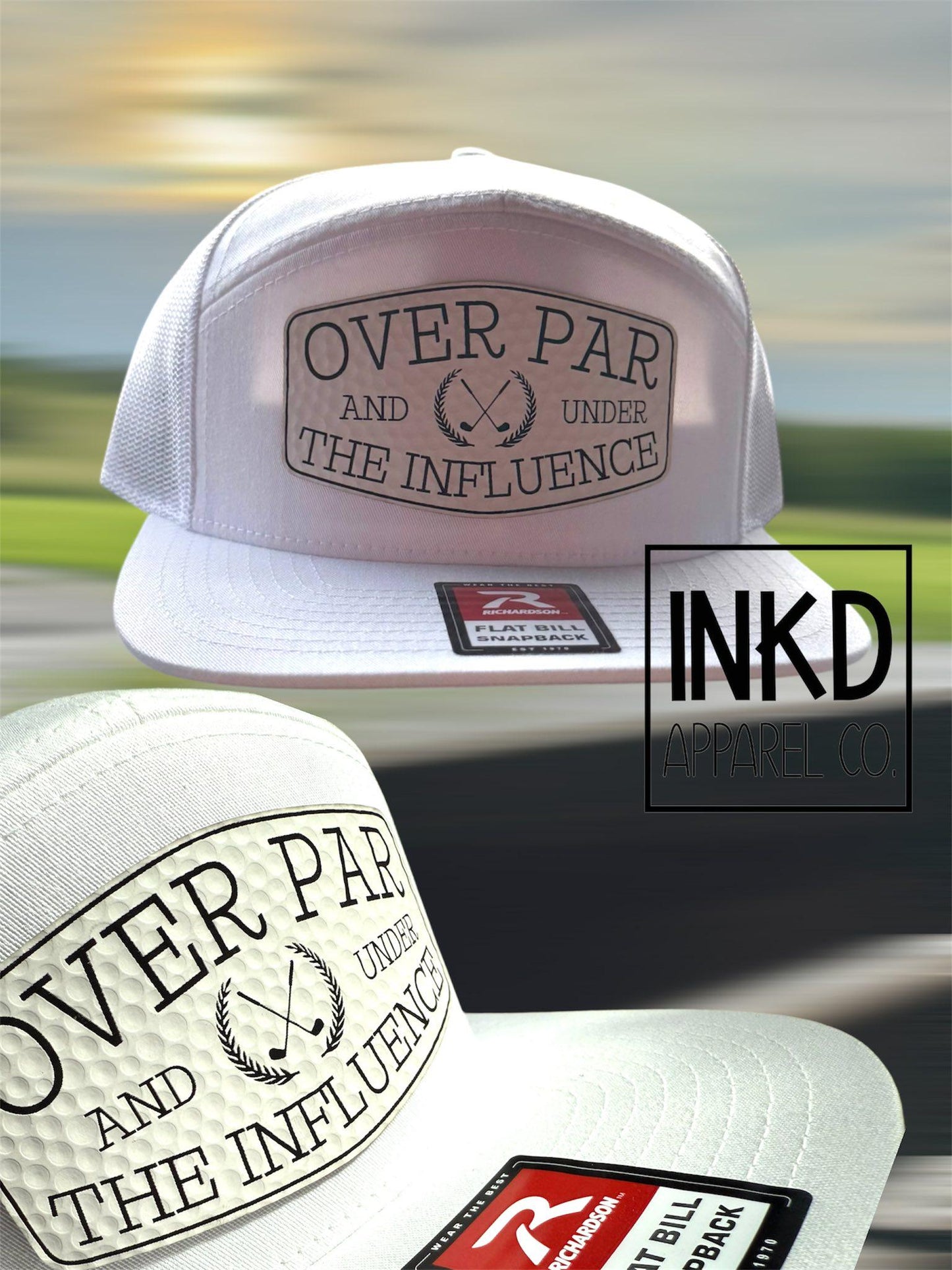Over par under influence Golf Hat | Snap Back | Funny Golf Dad hat | Dad Birthday gift | Fathers Day Gift for dad |
