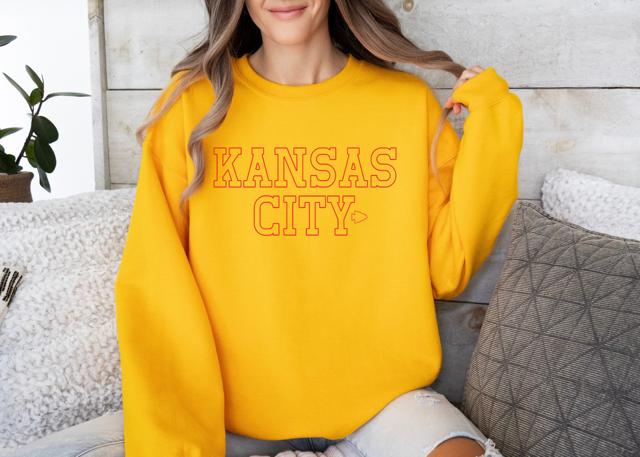 Kansas City mini arrowhead Sweatshirt | Long Sleeve | Chiefs Football | Vintage football sweatshirt