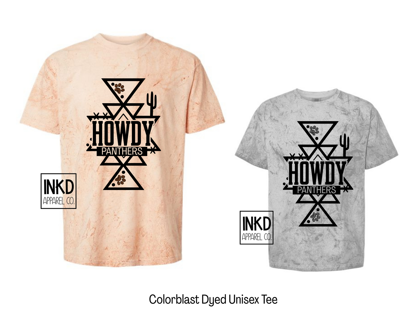 Howdy Panthers Dyed Tee
