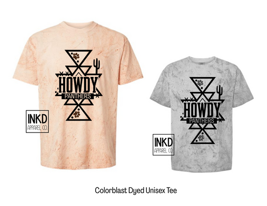 Howdy Panthers Dyed Tee
