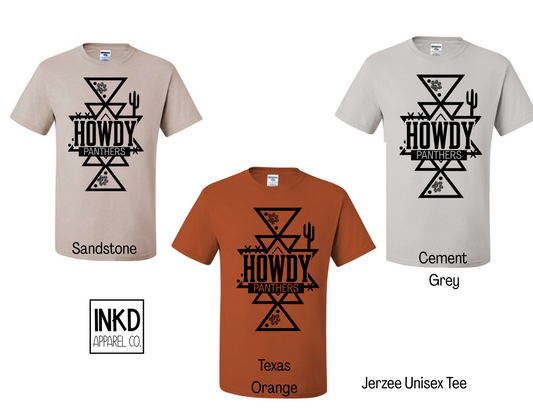Howdy Panthers Unisex Short Sleeve Tee
