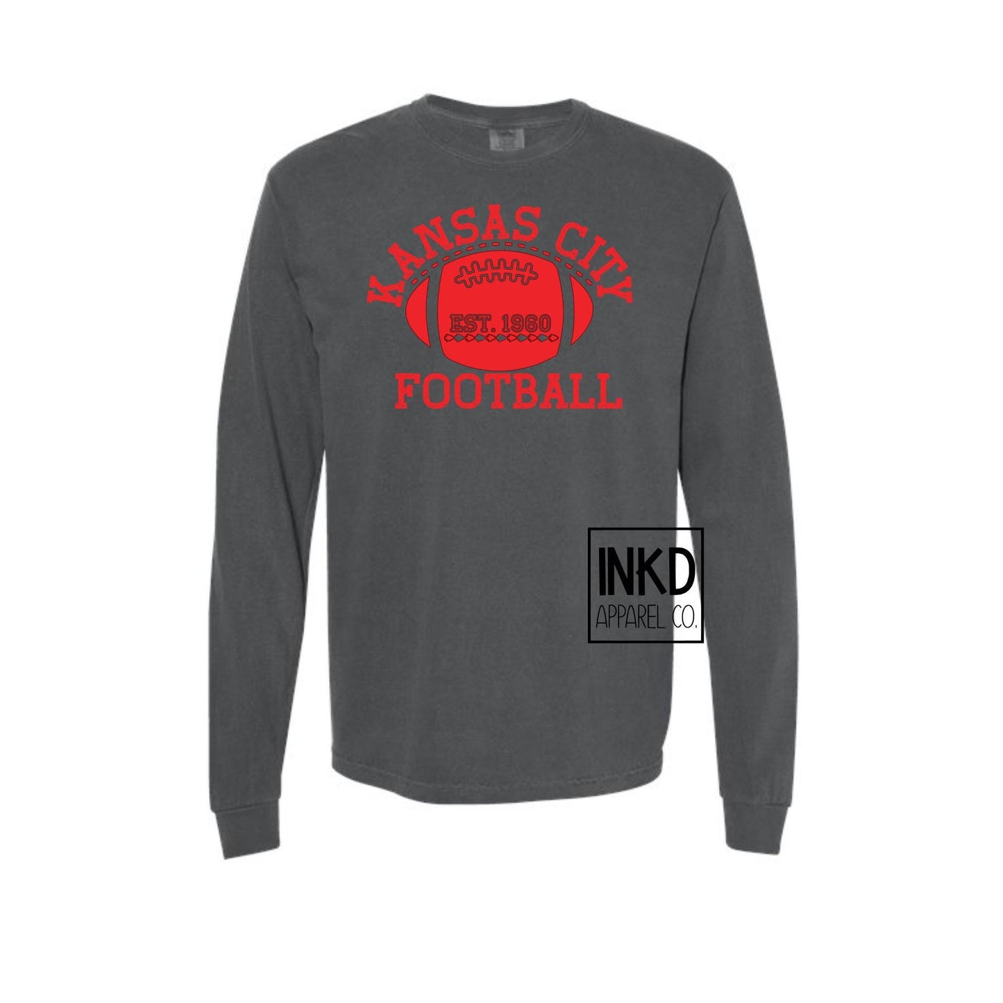 Kansas City Football Tees | Short Sleeve | Vintage | Comfy Long Sleeve | Chiefs Football