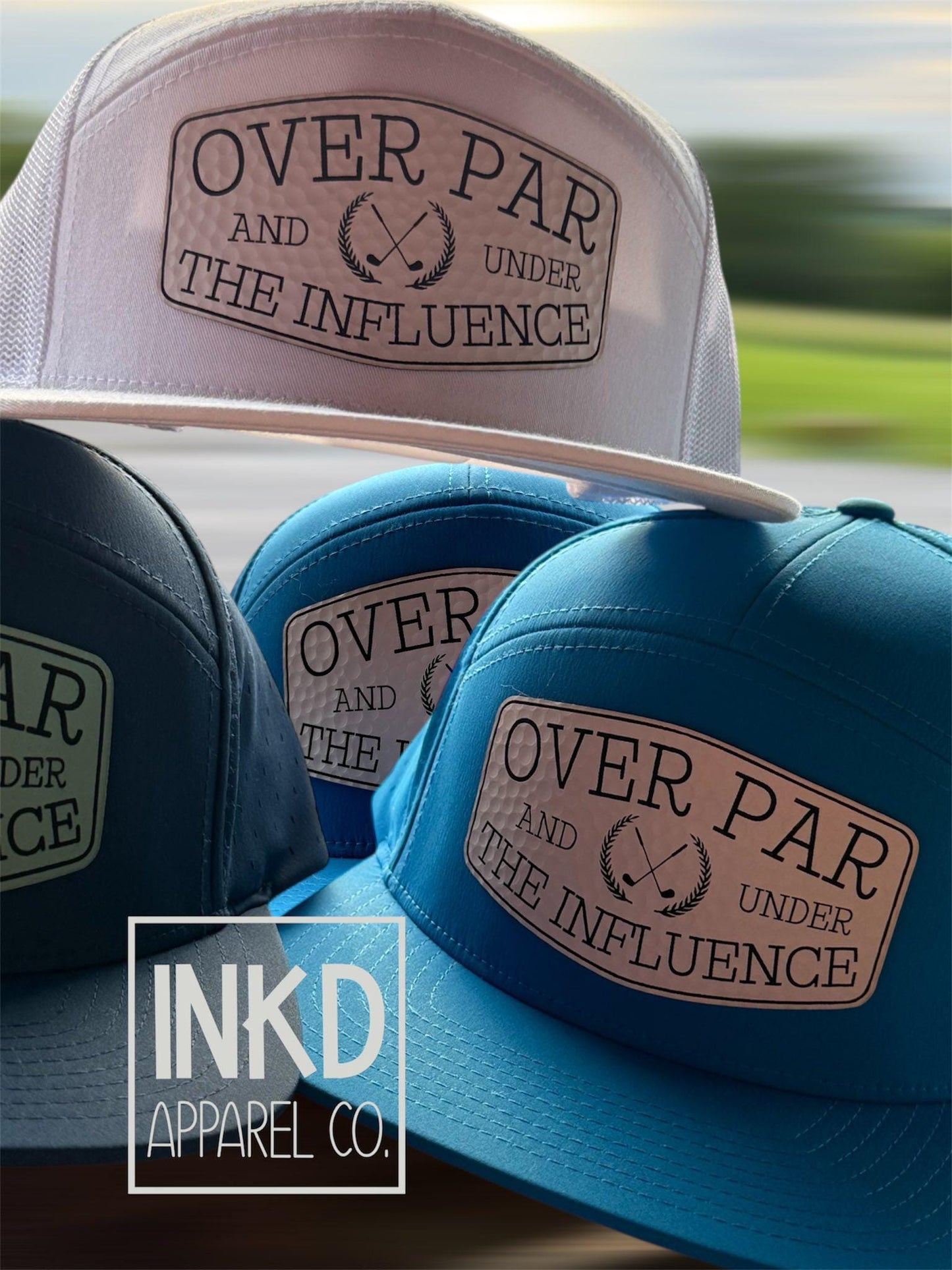Over par under influence Golf Hat | Snap Back | Funny Golf Dad hat | Dad Birthday gift | Fathers Day Gift for dad |
