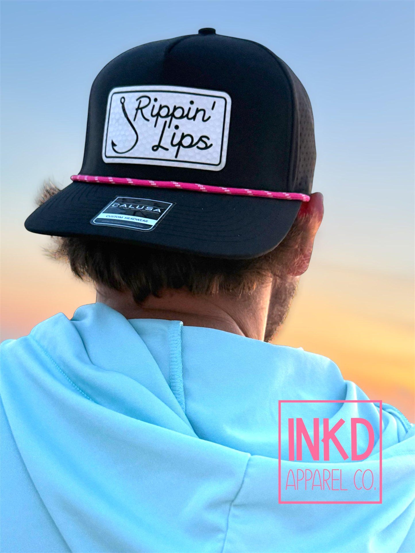 Rippin Lips Fishing Hat | Snap Back | Breathable Golf hat | Fishing Luer hat | Snapback Performance Hat | Calusa Hat