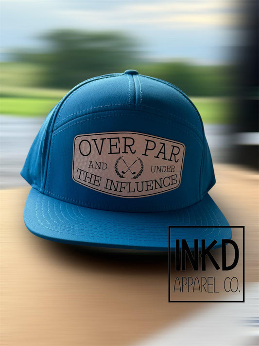 Over par under influence Golf Hat | Snap Back | Funny Golf Dad hat | Dad Birthday gift | Fathers Day Gift for dad |