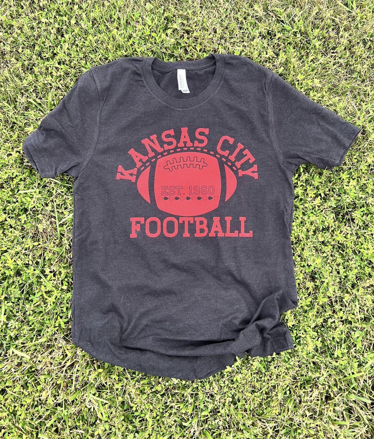 Kansas City Football Tees | Short Sleeve | Vintage | Comfy Long Sleeve | Chiefs Football