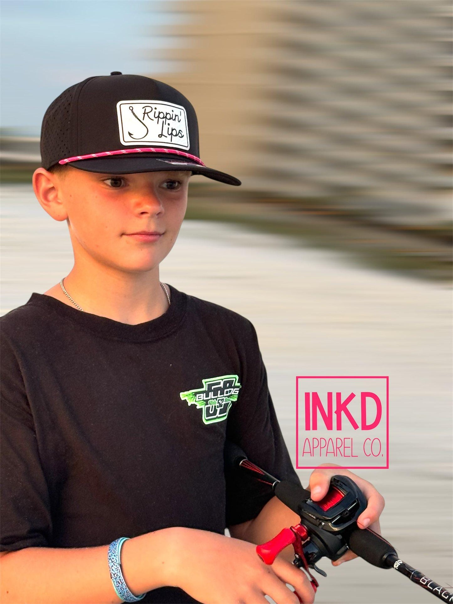 Rippin Lips Fishing Hat | Snap Back | Breathable Golf hat | Fishing Luer hat | Snapback Performance Hat | Calusa Hat